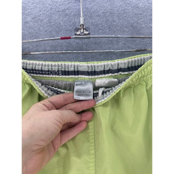 Nike Green Women's sz M Striped Pants Cargo Sweatshirt Lined Track Pants Y2K - Picture 5 of 12